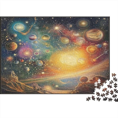Kosmische Galaxie Puzzle 1000 Teile,Puzzlespiel Für Erwachsene,Impossible Puzzle,Puzzle Geschicklichkeitsspiel Für Die Ganze Familie, Geschenke Für Männer/Frauen Erwachsenen Puzzel 1000pcs (75x50cm) von RQATHDUUD