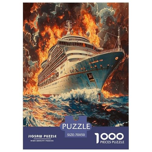 Kreuzfahrtschiff Puzzle 1000 Teile Schwer Puzzle Spielzeug Pädagogisches Spiel Impossible Herausforderungsspielzeug Für Erwachsene Und Kinder Ab 12 Jahren 70x50cm/1000pcs von RQATHDUUD