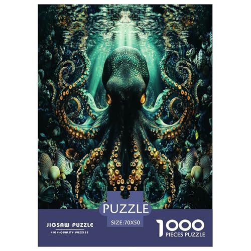 Octopus Puzzles 1000 Teile Schwer Puzzle Spielzeug Lernspiel Impossible Herausforderungsspielzeug Für Erwachsene Und Kinder in Bewährter 70x50cm/1000pcs von RQATHDUUD