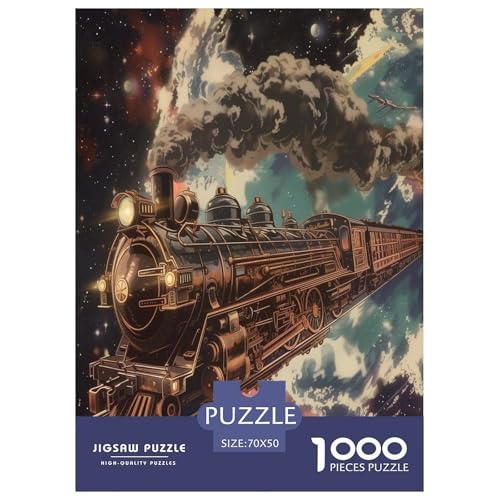 Traumzug Puzzles 1000 Teile Schwer Puzzle Spielzeug Pädagogisches Spiel Impossible Herausforderungsspielzeug Für Erwachsene Und Kinder Ab 12 Jahren 70x50cm/1000pcs von RQATHDUUD