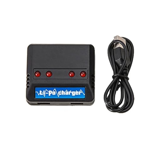 RRYUIOO 3,7 V 300 MAh Lipo-Drohnenbatterie, Kompatibel Mit Syma, X11 E55 Fq777 Fq17w F180 Fy530 U816 U816a U830 H107 S39-1 Hd-1306, RC-Drohnen-UAV-Batterie(1 Charger) von RRYUIOO