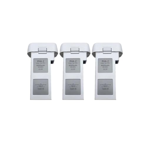 RRYUIOO 6000 MAh Plus Lithium-Ionen-Akku Akkus Mit Hoher Kapazität, Kompatibel Mit Drohnenzubehör Der Phantom 2-Serie(3 Pcs) von RRYUIOO