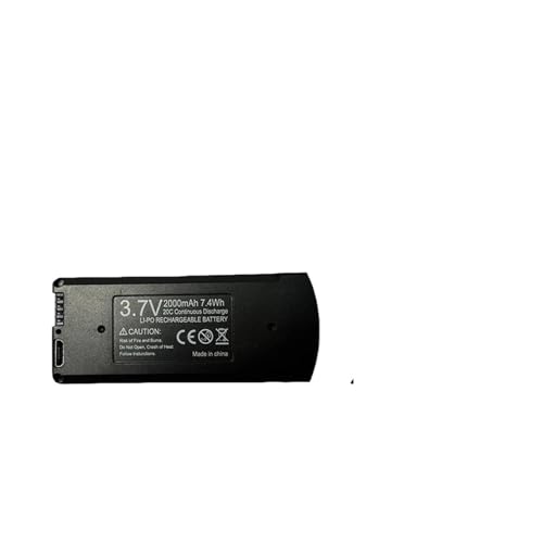 RRYUIOO Drohnenakku 7,4 V 3000 MAh RC Quadcopter 3,7 V 2000 MAh, Kompatibel for V168 GPS V168 Pro Max, Drohnen-Ersatzakku-Teilezubehör(V168 NOGPS 2KmAh 1B) von RRYUIOO