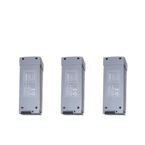 RRYUIOO Z908 Pro Batterie 3,7 V 2000 MAh for Z908 PRO Drone Batterie Z908 Propeller Drone Quadcopter Ersatz Zubehör(Z908 Grey BatteryX3) von RRYUIOO