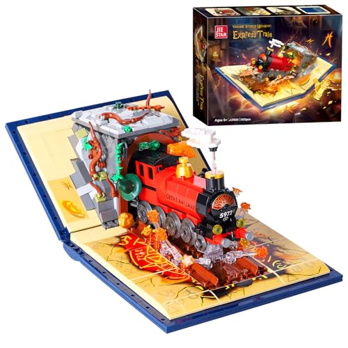 RSDHFLY Magische Licht-Eisenbahn-Bausatz - 889 sichere & unterhaltsame Bausteine für Kinder von RSDHFLY