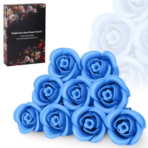 Zart handgefertigte Rosenbouquet aus Bausteinen, Komplettset mit 9 Stücken, ideales kreatives Geschenk für Geliebte, fängt die Essenz echter Rosen ein, perfekt für Heimdekoration oder Geschenke von RSDHFLY
