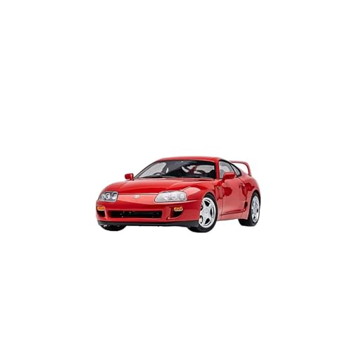 1:18 for Toyota Supra A80 Klassische Sportwagen Legierung Druckguss Modellauto Sammlerstück Auto Ornamente Geschenk (Color : Red) von RSFIL