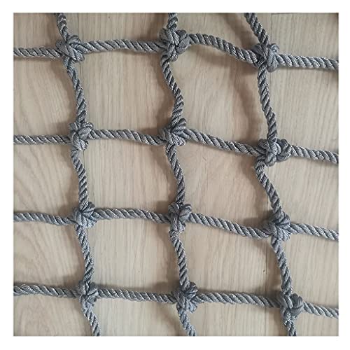 Outdoor-Kletternetz für Kinder Geländer Sicherheitsnetz Hanf Schutznetz Kinder Fall Safety Net Hanf-Seil-Kletternetz(2X2m/6.6X6.6ft) von RSFUUIE