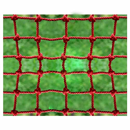 RSFUUIE Balkonnetz Outdoor-Regenbogen-Seilnetze, Kinder-Treppe Für Kinder, Nylon Net-Farbe Dekoratives Netz, Zaunschutznetz, Sicherheitsnetz, Gitter 6mm absperrnetz(8X8cm,2X5m/6.6X13.4ft) von RSFUUIE