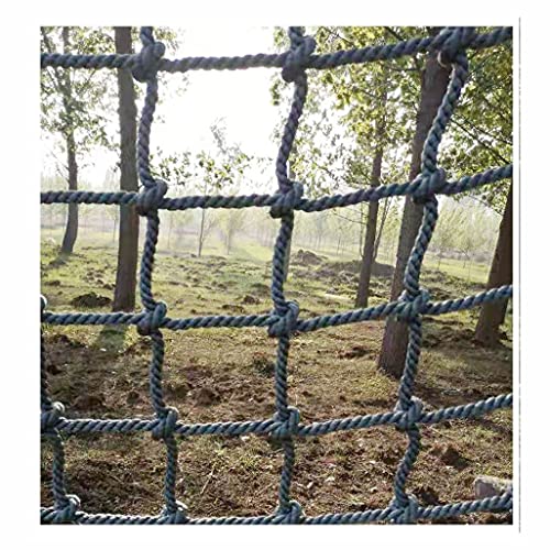 Swingset Kletternetz für Kinder und Erwachsene, 8mm Seil, 8 cm Netz, Cargo Net Armee Klettern Leiter groß Outdoor Indoor Physiical Training Klettern Netz Schutz Sicherheitsnetz(2X5m/6.6X13.4ft) von RSFUUIE