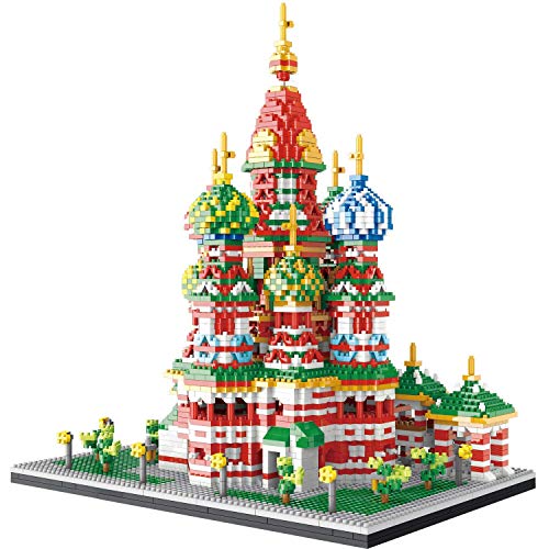 RSVT Diamant-Blocks Assembled Architecture Model - Weltberühmte Wahrzeichen Vasile Kathedrale, Mini-Blöcke Von Spielzeug Für Kinder von RSVT