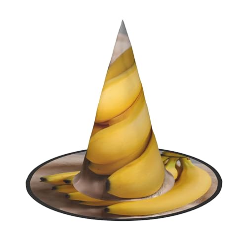 RTCVXZDSA Bananen-Halloween-Hut - Volldruck-Design, bequemes Oxford-Tuch, faltbar und leicht für Partys und Rollenspiele von RTCVXZDSA