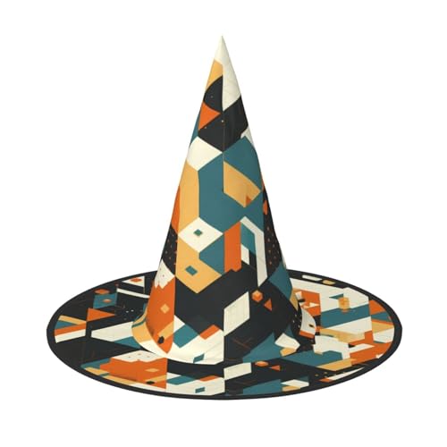 RTCVXZDSA Geometrische Figur Halloween Hut - Volldruck-Design, bequemes Oxford-Tuch, faltbar und leicht für Partys und Rollenspiele RTCVXZDSA Geometrische Figur Halloween Hut - Volldruck-Design, bequemes Oxford-Tuch, faltbar und leicht für Partys und Rollenspiele von RTCVXZDSA