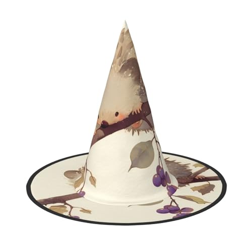 RTCVXZDSA Igel Halloween Hut - Volldruck-Design, bequemes Oxford-Tuch, faltbar und leicht für Partys und Rollenspiele von RTCVXZDSA