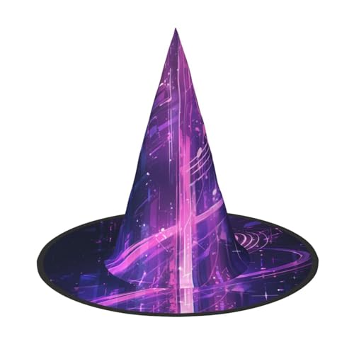 RTCVXZDSA Musiknotation Halloween Hut - Volldruck-Design, bequemes Oxford-Tuch, faltbar und leicht für Partys und Rollenspiele von RTCVXZDSA