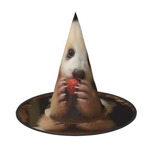 RTCVXZDSA Niedlicher kleiner Bär Halloween Hut - Volldruck-Design, bequemes Oxford-Tuch, faltbar und leicht für Partys und Rollenspiele von RTCVXZDSA