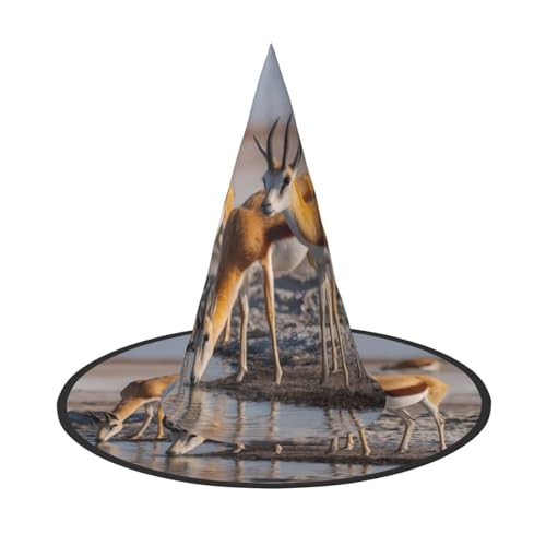 RTCVXZDSA Niedlicher kleiner Hirsch Halloween Hut - Volldruck-Design, bequemes Oxford-Tuch, faltbar und leicht für Partys und Rollenspiele RTCVXZDSA Niedlicher kleiner Hirsch Halloween Hut - Volldruck-Design, bequemes Oxford-Tuch, faltbar und leicht für Partys und Rollenspiele von RTCVXZDSA