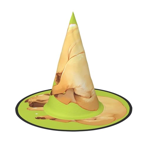 RTCVXZDSA Niedlicher kleiner Hund Halloween Hut - Volldruck-Design, bequemes Oxford-Tuch, faltbar und leicht für Partys und Rollenspiele von RTCVXZDSA
