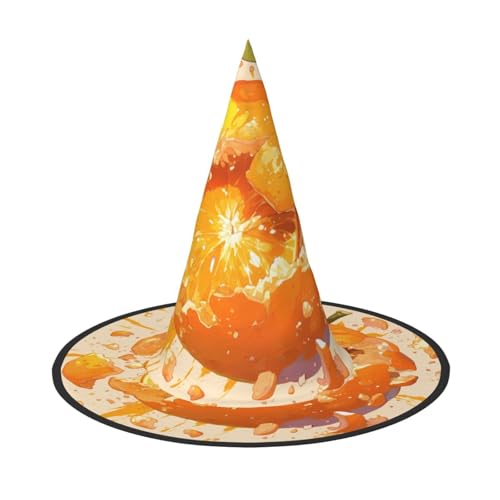 RTCVXZDSA Orangefarbener Halloween-Hut - Volldruck-Design, bequemes Oxford-Tuch, faltbar und leicht für Partys und Rollenspiele RTCVXZDSA Orangefarbener Halloween-Hut - Volldruck-Design, bequemes Oxford-Tuch, faltbar und leicht für Partys und Rollenspiele von RTCVXZDSA