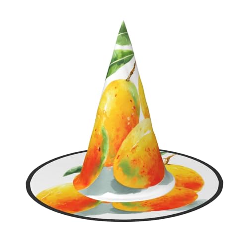 RTCVXZDSA Orangefarbener Halloween-Hut - Volldruck-Design, bequemes Oxford-Tuch, faltbar und leicht für Partys und Rollenspiele von RTCVXZDSA