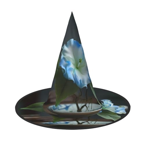 RTCVXZDSA Schöner Blumen-Halloween-Hut - Volldruck-Design, bequemes Oxford-Tuch, faltbar und leicht für Partys und Rollenspiele von RTCVXZDSA