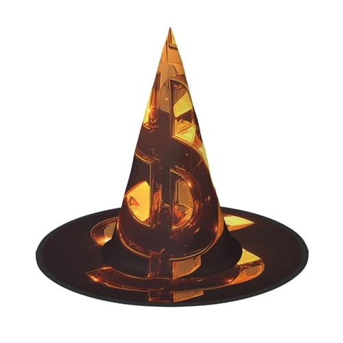 RTCVXZDSA The Golden S Halloween Hat - Full Print Design, Comfortable Oxford Cloth, Foldable And Lightweight For Parties And Role Play von RTCVXZDSA