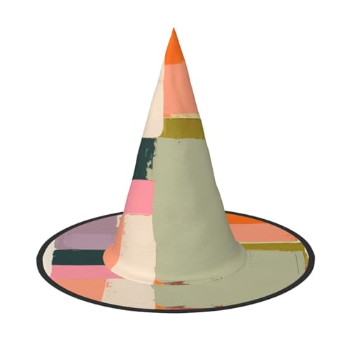 RTCVXZDSA Unregelmäßige geometrische Formen Halloween Hut - Volldruck-Design, bequemes Oxford-Tuch, faltbar und leicht für Partys und Rollenspiele von RTCVXZDSA