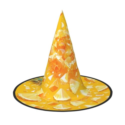 RTCVXZDSA Vibrant Fruits Halloween Hut - Volldruck-Design, bequemes Oxford-Tuch, faltbar und leicht für Partys und Rollenspiele von RTCVXZDSA