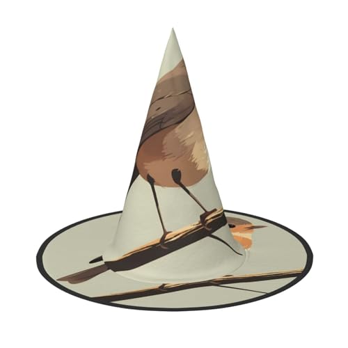 RTCVXZDSA Vogel Halloween Hut - Volldruck-Design, bequemes Oxford-Tuch, faltbar und leicht für Partys und Rollenspiele von RTCVXZDSA