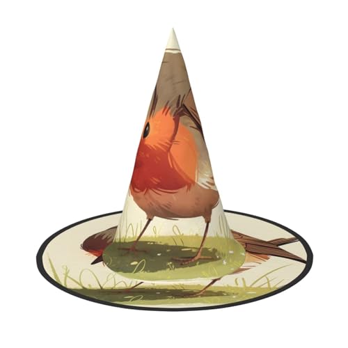 RTCVXZDSA Vogel Halloween Hut - Volldruck-Design, bequemes Oxford-Tuch, faltbar und leicht für Partys und Rollenspiele von RTCVXZDSA