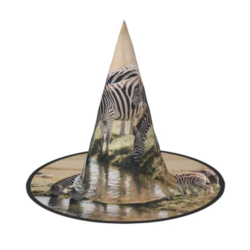 RTCVXZDSA Zebra Halloween Hut - Volldruck-Design, bequemes Oxford-Tuch, faltbar und leicht für Partys und Rollenspiele RTCVXZDSA Zebra Halloween Hut - Volldruck-Design, bequemes Oxford-Tuch, faltbar und leicht für Partys und Rollenspiele von RTCVXZDSA