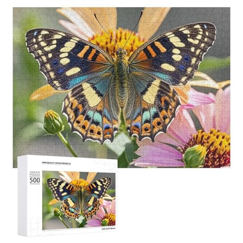 Puzzle, 500 Stück, herausforderndes Schmetterling, lustiges Puzzle, Holzpuzzle für Erwachsene und Familien Puzzle, 500 Stück, herausforderndes Schmetterling, lustiges Puzzle, Holzpuzzle für Erwachsene und Familien von RTFGHJS