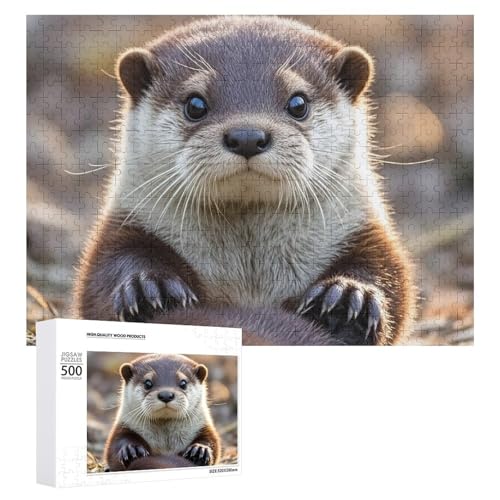 Puzzle, 500 Teile, herausfordernd, niedlicher Otter, lustiges Puzzle, Holzpuzzle für Erwachsene und Familien Puzzle, 500 Teile, herausfordernd, niedlicher Otter, lustiges Puzzle, Holzpuzzle für Erwachsene und Familien von RTFGHJS