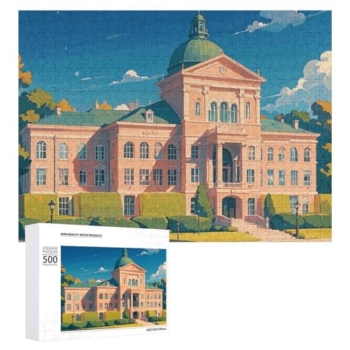 Puzzle 500 PCS Challenging College of Moab Fun Puzzle Wooden Jigsaw Puzzles for Adults Families Puzzle 500 PCS Challenging College of Moab Fun Puzzle Wooden Jigsaw Puzzles for Adults Families von RTFGHJS