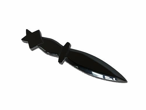 RTHANO Pentagramm Obsidian Assam, schwarzer Altar Dekoration für Wicca Supplies und Werkzeuge RTHANO Pentagramm Obsidian Assam, schwarzer Altar Dekoration für Wicca Supplies und Werkzeuge von RTHANO