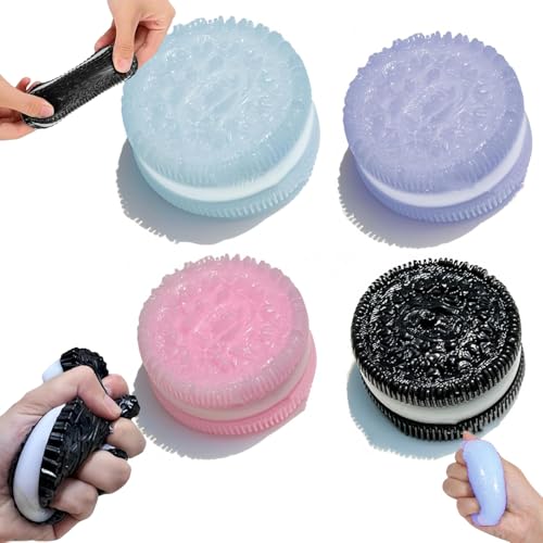 RTIOUJGI Taba Squishy - 4er-Set Keksform Anti-Stress-Spielzeug Ultraweiche Dekompressionskekse zur Beruhigung bei Angstzuständen, OCD und emotionaler Spannung RTIOUJGI Taba Squishy - 4er-Set Keksform Anti-Stress-Spielzeug Ultraweiche Dekompressionskekse zur Beruhigung bei Angstzuständen, OCD und emotionaler Spannung von RTIOUJGI