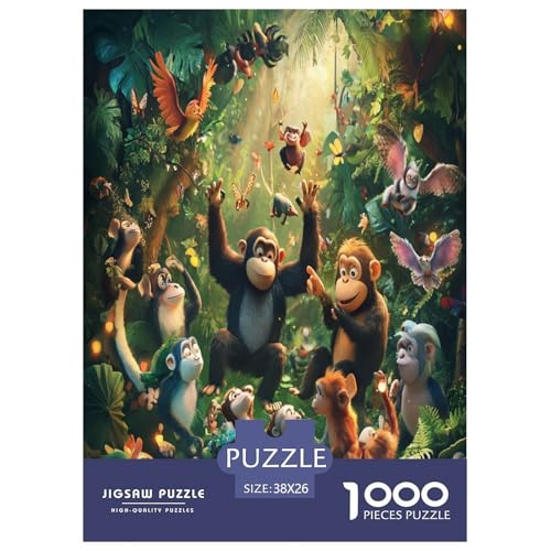 Dschungeltiere Puzzle 1000 Teile Schwer Puzzle Spielzeug Pädagogisches Spiel Impossible Herausforderungsspielzeug Für Erwachsene Und Kinder Ab 14 Jahren 38x26cm/1000pcs Dschungeltiere Puzzle 1000 Teile Schwer Puzzle Spielzeug Pädagogisches Spiel Impossible Herausforderungsspielzeug Für Erwachsene Und Kinder Ab 14 Jahren 38x26cm/1000pcs von RTSMSDMPS