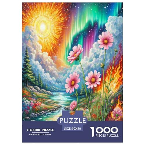 Kosmos Bipinnatus Puzzle 1000-teilige Schwer Puzzle Spielzeug Pädagogisches Spiel Impossible Herausforderungsspielzeug Für Erwachsene Kinder 70x50cm/1000pcs von RTSMSDMPS