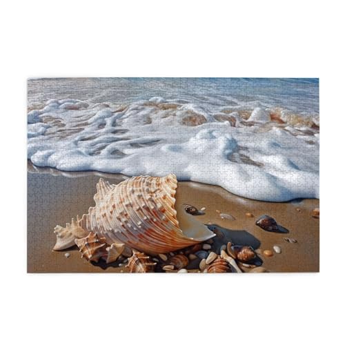 1000-teiliges Puzzle für Erwachsene, herausfordernde Puzzles für Spielabende, Meer und Muscheln, Holzpuzzle, personalisierbar, individuelle Holzpuzzles für Familie, Bildpuzzle, fertige Größe 74,9 x 50 1000-teiliges Puzzle für Erwachsene, herausfordernde Puzzles für Spielabende, Meer und Muscheln, Holzpuzzle, personalisierbar, individuelle Holzpuzzles für Familie, Bildpuzzle, fertige Größe 74,9 x 50 von RTSTNMBD