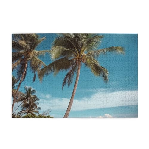 1000-teiliges Puzzle für Erwachsene, herausfordernde Puzzles für Spielabende, Strand, Kokosnussbaum, Holzpuzzle, personalisierbar, individuelle Holzpuzzles für Familie, Bildpuzzle, fertige Größe 74,9 1000-teiliges Puzzle für Erwachsene, herausfordernde Puzzles für Spielabende, Strand, Kokosnussbaum, Holzpuzzle, personalisierbar, individuelle Holzpuzzles für Familie, Bildpuzzle, fertige Größe 74,9 von RTSTNMBD