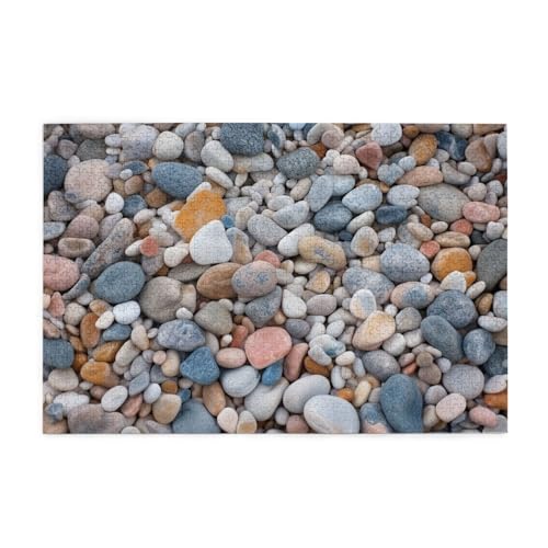 1000-teiliges Puzzle für Erwachsene, herausfordernde Puzzles für Spielabende, Strand, farbige Kieselsteine, Holzpuzzle, personalisierte Holzpuzzles für Familie, Bildpuzzle, fertige Größe 74,9 x 50 cm 1000-teiliges Puzzle für Erwachsene, herausfordernde Puzzles für Spielabende, Strand, farbige Kieselsteine, Holzpuzzle, personalisierte Holzpuzzles für Familie, Bildpuzzle, fertige Größe 74,9 x 50 cm von RTSTNMBD