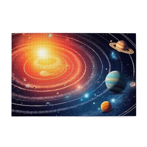 1000-teiliges Puzzle für Erwachsene, herausfordernde Puzzles für Spielabende, Weltraum, Holzpuzzle, personalisierbar, individuelle Holzpuzzles für Familie, Bildpuzzle, fertige Größe 74,9 x 50 cm 1000-teiliges Puzzle für Erwachsene, herausfordernde Puzzles für Spielabende, Weltraum, Holzpuzzle, personalisierbar, individuelle Holzpuzzles für Familie, Bildpuzzle, fertige Größe 74,9 x 50 cm von RTSTNMBD