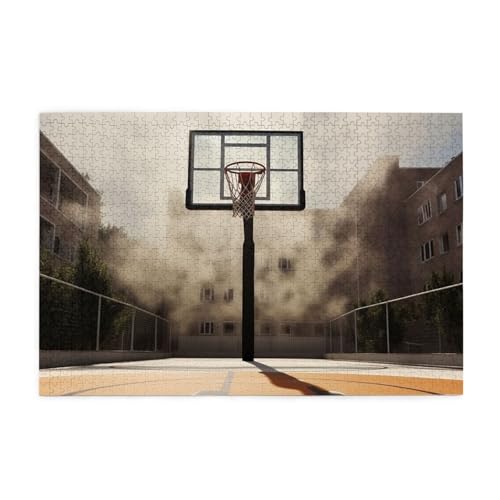 1000-teiliges Puzzle für Erwachsene, herausfordernde Puzzles für Spielabende, erstaunliches Basketballplatz, Holzpuzzle, personalisierbar, individuelle Holzpuzzles für Familie, Bildpuzzle, fertige 1000-teiliges Puzzle für Erwachsene, herausfordernde Puzzles für Spielabende, erstaunliches Basketballplatz, Holzpuzzle, personalisierbar, individuelle Holzpuzzles für Familie, Bildpuzzle, fertige von RTSTNMBD