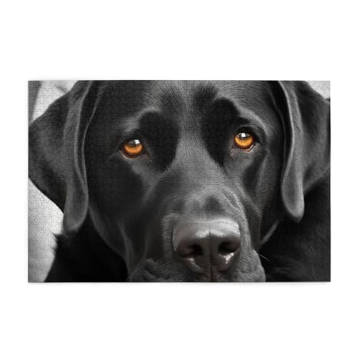 1000-teiliges Puzzle für Erwachsene, herausfordernde Puzzles für Spielabende, schwarzer Hund, Holzpuzzle, personalisierte Holzpuzzles für Familie, Bildpuzzle, fertige Größe 74,9 x 50 cm 1000-teiliges Puzzle für Erwachsene, herausfordernde Puzzles für Spielabende, schwarzer Hund, Holzpuzzle, personalisierte Holzpuzzles für Familie, Bildpuzzle, fertige Größe 74,9 x 50 cm von RTSTNMBD