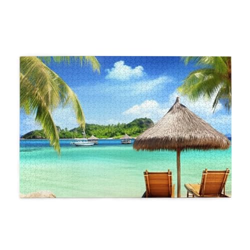 1000-teiliges Puzzle für Erwachsene, herausfordernde Puzzles für Spielabende, tropische Feiertage, Holzpuzzle, personalisierte Holzpuzzles für Familie, Bildpuzzle, fertige Größe 74,9 x 50 cm 1000-teiliges Puzzle für Erwachsene, herausfordernde Puzzles für Spielabende, tropische Feiertage, Holzpuzzle, personalisierte Holzpuzzles für Familie, Bildpuzzle, fertige Größe 74,9 x 50 cm von RTSTNMBD