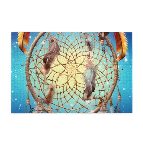 1000-teiliges Puzzle für Erwachsene, herausfordernde Puzzles für Spieleabende, Fang-Traumnetz, Holzpuzzle, personalisierte Holzpuzzles für Familie, Bildpuzzle, fertige Größe 74,9 x 50 cm 1000-teiliges Puzzle für Erwachsene, herausfordernde Puzzles für Spieleabende, Fang-Traumnetz, Holzpuzzle, personalisierte Holzpuzzles für Familie, Bildpuzzle, fertige Größe 74,9 x 50 cm von RTSTNMBD