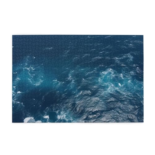 1000-teiliges Puzzle für Erwachsene, herausfordernde Puzzles für Spieleabende, Meer von oben gesehen, Holzpuzzle, personalisierbar, individuelle Holzpuzzles für Familie, Bildpuzzle, fertige Größe 74,9 1000-teiliges Puzzle für Erwachsene, herausfordernde Puzzles für Spieleabende, Meer von oben gesehen, Holzpuzzle, personalisierbar, individuelle Holzpuzzles für Familie, Bildpuzzle, fertige Größe 74,9 von RTSTNMBD