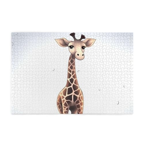 1000-teiliges Puzzle für Erwachsene, herausfordernde Puzzles für Spieleabende, niedliche Giraffe, Holzpuzzle, personalisierbar, individuelle Holzpuzzles für Familie, Bildpuzzle, fertige Größe 74,9 x 1000-teiliges Puzzle für Erwachsene, herausfordernde Puzzles für Spieleabende, niedliche Giraffe, Holzpuzzle, personalisierbar, individuelle Holzpuzzles für Familie, Bildpuzzle, fertige Größe 74,9 x von RTSTNMBD