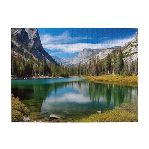 500-teiliges Puzzle für Erwachsene, herausfordernde Puzzles für Spielabende, Bergseen, Holzpuzzle, personalisierbar, individuelle Holzpuzzles für Familie, Bildpuzzle, fertige Größe 51,8 x 38,1 cm 500-teiliges Puzzle für Erwachsene, herausfordernde Puzzles für Spielabende, Bergseen, Holzpuzzle, personalisierbar, individuelle Holzpuzzles für Familie, Bildpuzzle, fertige Größe 51,8 x 38,1 cm von RTSTNMBD