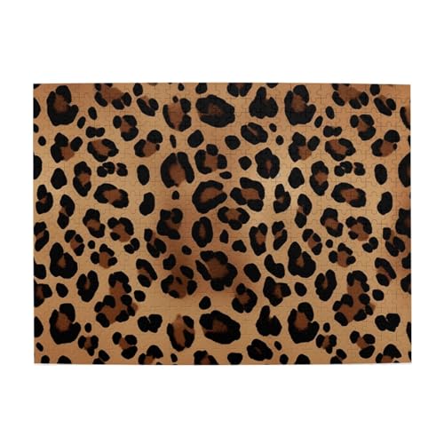 500-teiliges Puzzle für Erwachsene, herausfordernde Puzzles für Spielabende, Leopardenmuster, Holzpuzzle, personalisierbar, individuelle Holzpuzzles für Familie, Bildpuzzle, fertige Größe 51,8 x 38,1 500-teiliges Puzzle für Erwachsene, herausfordernde Puzzles für Spielabende, Leopardenmuster, Holzpuzzle, personalisierbar, individuelle Holzpuzzles für Familie, Bildpuzzle, fertige Größe 51,8 x 38,1 von RTSTNMBD